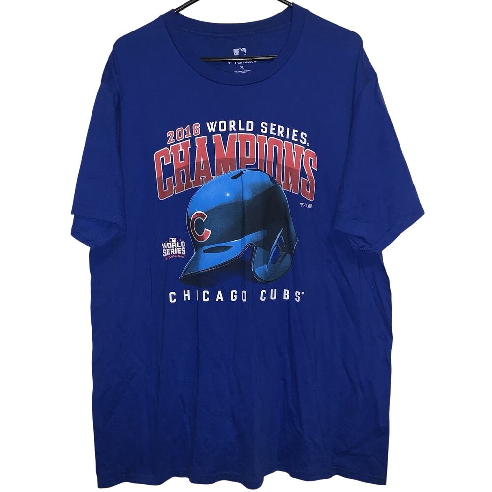 Chicago Cubs MLB 2016 World Series Champions Graphic Print Fanatics Shirt XL
